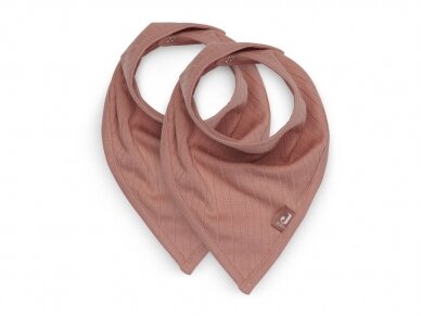 Jollein seilinukas Bib Bandana Basic Stripe Rose Wood 2 vnt. Jollein seilinukas Bib Bandana Basic Stripe Rose Wood 2 vnt.