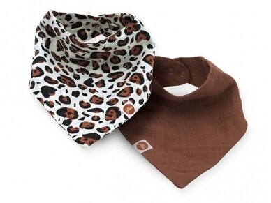 Нагрудник Jollein  Bandana Hydrofiel Leopard 2 шт.