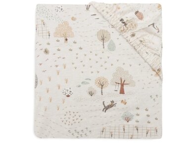 Fitted Sheet Jersey 40/50x80/90cm Tiny Park Fitted Sheet Jersey 40/50x80/90cm Tiny Park