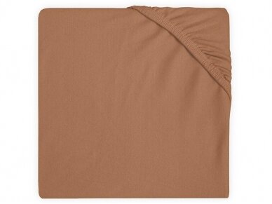 Jollein trikotažinė paklodė su guma Jersey Caramel 40x80 Jollein trikotažinė paklodė su guma Jersey Caramel 40x80
