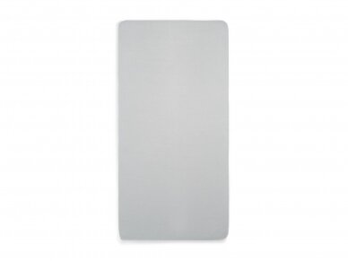 Jollein trikotažinė paklodė su guma Jersey Soft Grey 40x80 cm 2 Jollein trikotažinė paklodė su guma Jersey Soft Grey 40x80 cm 2