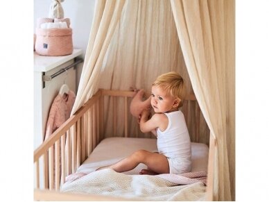 Трикотажная простыня Jollein на резинке Jersey Pale Pink 60x120 3 Трикотажная простыня Jollein на резинке Jersey Pale Pink 60x120 3