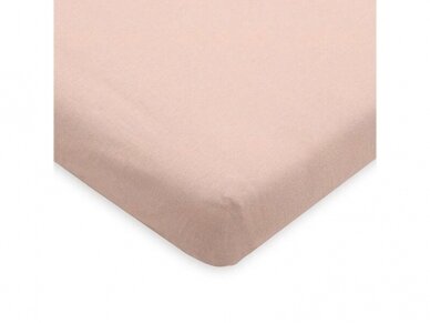 Jollein trikotažinė paklodė su guma Jersey Pale Pink 40x80 1 Jollein trikotažinė paklodė su guma Jersey Pale Pink 40x80 1