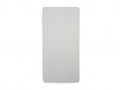 Jollein trikotažinė paklodė su guma Jersey Soft Grey 60x120 cm 2 Jollein trikotažinė paklodė su guma Jersey Soft Grey 60x120 cm 2