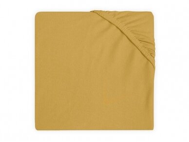 Jollein trikotažinė paklodė su guma Jersey Mustard 40x80 cm Jollein trikotažinė paklodė su guma Jersey Mustard 40x80 cm