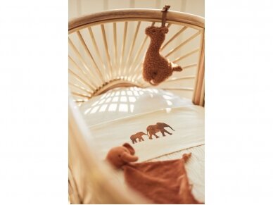Трикотажная простыня Jollein на резинке Jersey Ivory 40x80 см 3