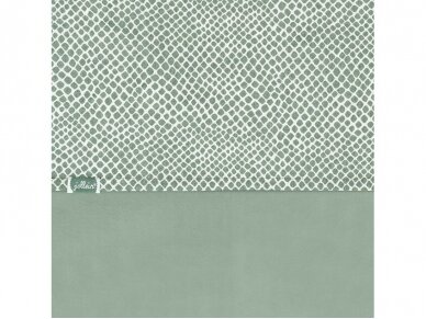 Jollein užklotas anklodei Snake ash green 75x 100 cm Jollein užklotas anklodei Snake ash green 75x 100 cm