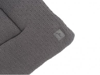 Jollein žaidimų kilimėlis Bliss Knit 80x100cm. Storm Grey 2 Jollein žaidimų kilimėlis Bliss Knit 80x100cm. Storm Grey 2