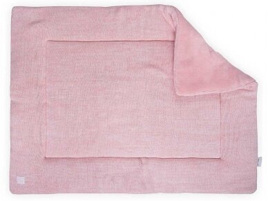 Jollein žaidimų kilimėlis Melange Knit 80x100 cm. Soft Pink