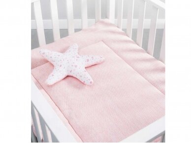 Jollein žaidimų kilimėlis Melange Knit 80x100 cm. Soft Pink 1