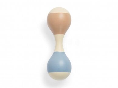 Деревянная игрушка-погремушка Jollein Maracas Blue 1 Деревянная игрушка-погремушка Jollein Maracas Blue 1