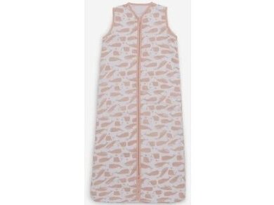 Jollein hidrofilinės medvilnės miegmaišis Whales Pale Pink 110cm Jollein hidrofilinės medvilnės miegmaišis Whales Pale Pink 110cm