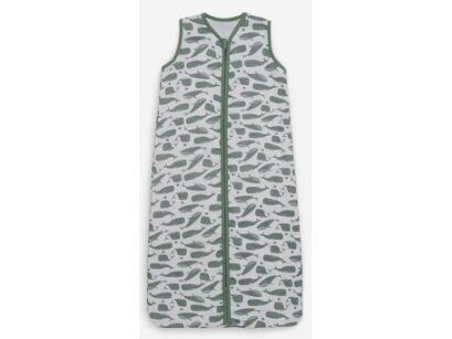 Jollein hidrofilinės medvilnės miegmaišis Whales Ash Green 110 cm Jollein hidrofilinės medvilnės miegmaišis Whales Ash Green 110 cm