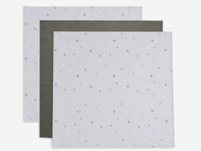 Хлопковые пелёнки Jollein 70x70 Stargaze Leaf Green 3 шт Хлопковые пелёнки Jollein 70x70 Stargaze Leaf Green 3 шт