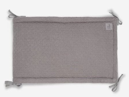 Jollein lovytės apsaugos 35x180cm Bliss Knit Storm Grey 1 Jollein lovytės apsaugos 35x180cm Bliss Knit Storm Grey 1