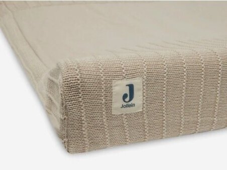 Jollein vystymo lentos užvalkas Pure Knit 50x70cm Nougat 2 Jollein vystymo lentos užvalkas Pure Knit 50x70cm Nougat 2