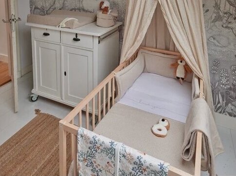 Sheet Crib 75x100cm Love you  Nougat 3