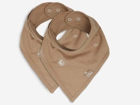 Jollein seilinukas Bib Bandana Stargaze Leaf Biscuit 2vnt Jollein seilinukas Bib Bandana Stargaze Leaf Biscuit 2vnt