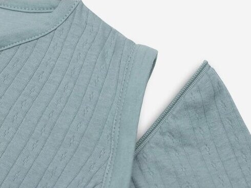 Jollein miegmaišis su nusegamomis rankovėmis 90cm Ajour Sea Green 3 Jollein miegmaišis su nusegamomis rankovėmis 90cm Ajour Sea Green 3
