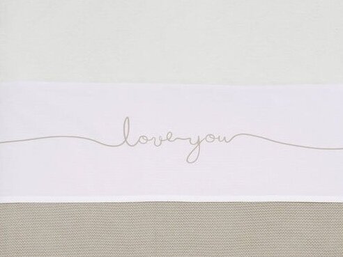 Sheet Crib 75x100cm Love you Nougat Sheet Crib 75x100cm Love you Nougat