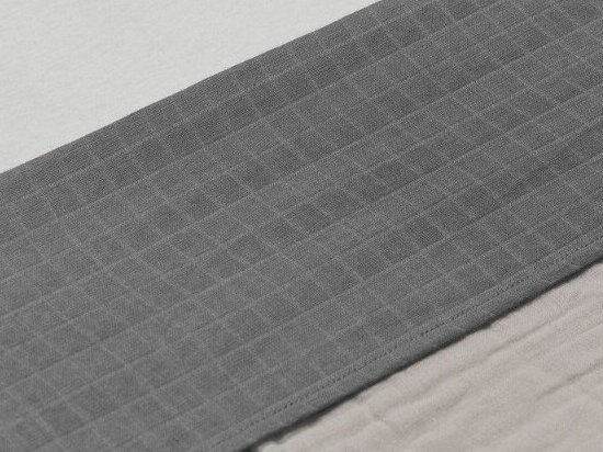 Jollein paklotas lopšiui 75x100cm Wrinkled Storm grey 1 Jollein paklotas lopšiui 75x100cm Wrinkled Storm grey 1