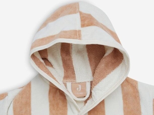 Jollein kilpinis vonios chalatėlis 1-2 metai Stripe Terry Biscuit GOTS 3 Jollein kilpinis vonios chalatėlis 1-2 metai Stripe Terry Biscuit GOTS 3