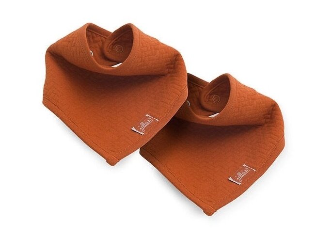 Jollein seilinukas Bib Bandana Brick Velvet Rust 2 vnt. Jollein seilinukas Bib Bandana Brick Velvet Rust 2 vnt.