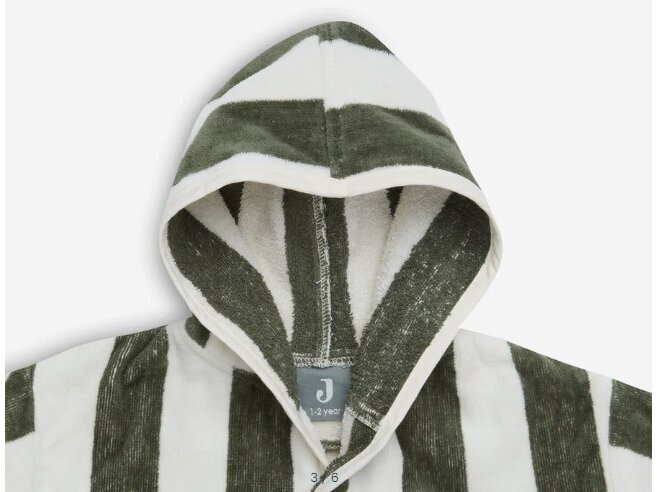Махровый халат Jollein  на 3-4 года Stripe Terry Leaf Green GOTS 2