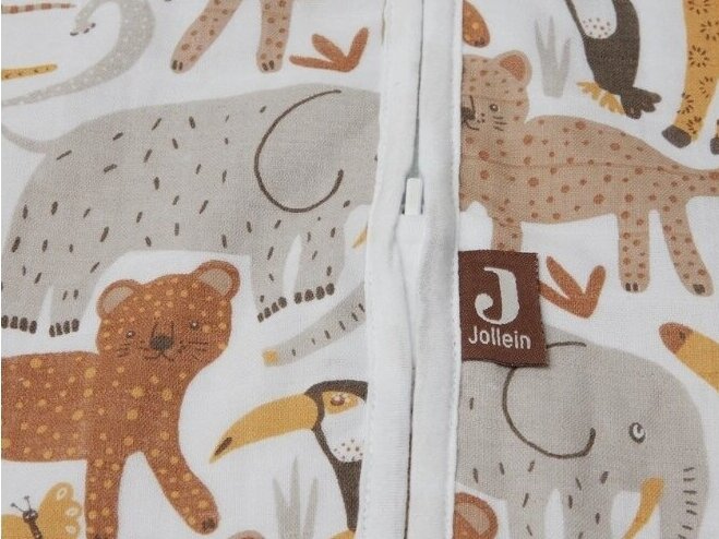 JOLLEIN MUSLINO MIEGMAIŠIS Jungle 110 cm 2 JOLLEIN MUSLINO MIEGMAIŠIS Jungle 110 cm 2