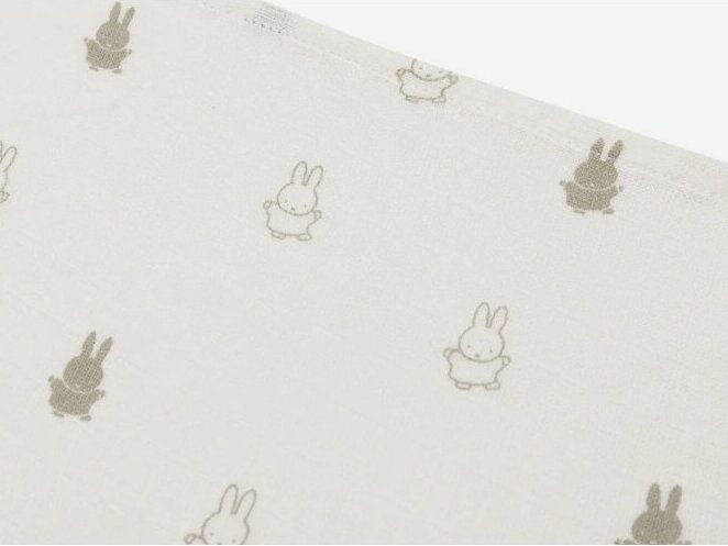 Jollein cloth Hydrophil 70x70cm Happy Miffy Olive Green 3 pieces  2