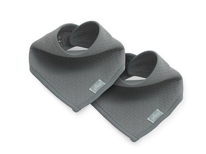 Jollein seilinukas Bib Bandana Storm Grey 2 vnt. Jollein seilinukas Bib Bandana Storm Grey 2 vnt.