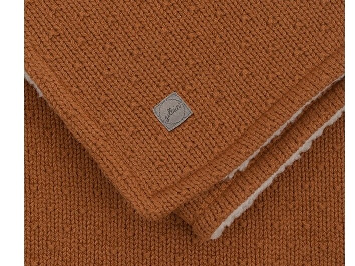Jollein Pledas Teddy Bliss Knit Caramele 75x100 cm. 1 Jollein Pledas Teddy Bliss Knit Caramele 75x100 cm. 1