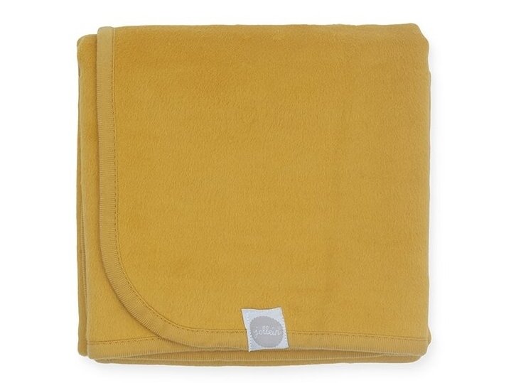 Jollein pledas lopšiui Mustard 100x150 1 Jollein pledas lopšiui Mustard 100x150 1