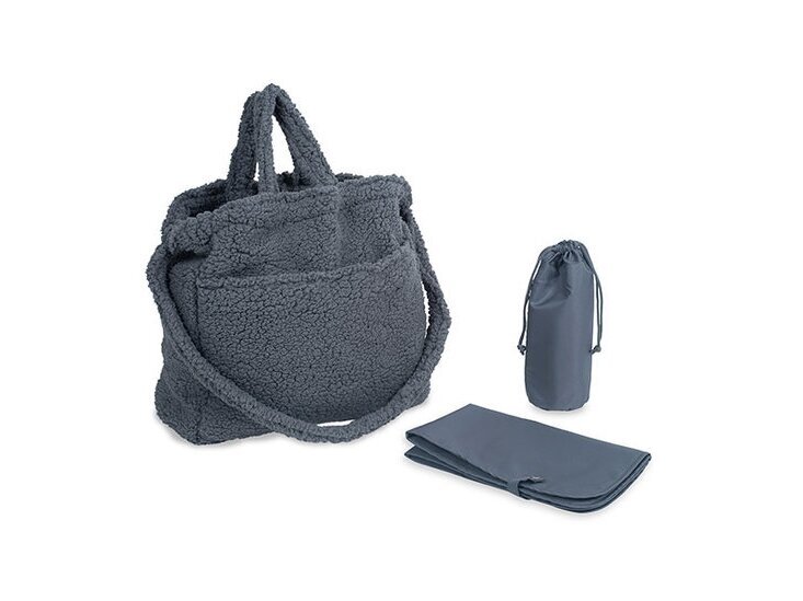 Jollein krepšys Teddy Storm Grey 5 Jollein krepšys Teddy Storm Grey 5