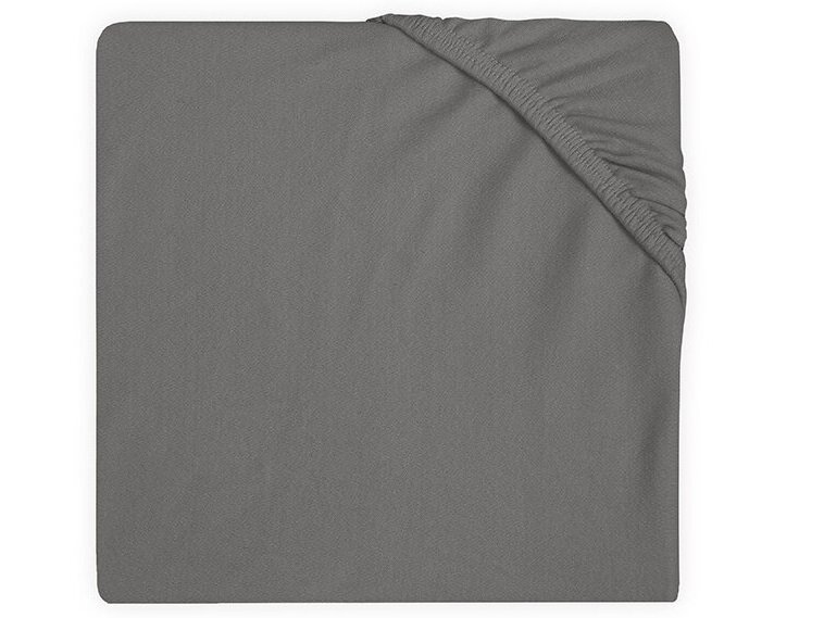 Jollein trikotažinė paklodė su guma Jersey Grey 40x80 Jollein trikotažinė paklodė su guma Jersey Grey 40x80