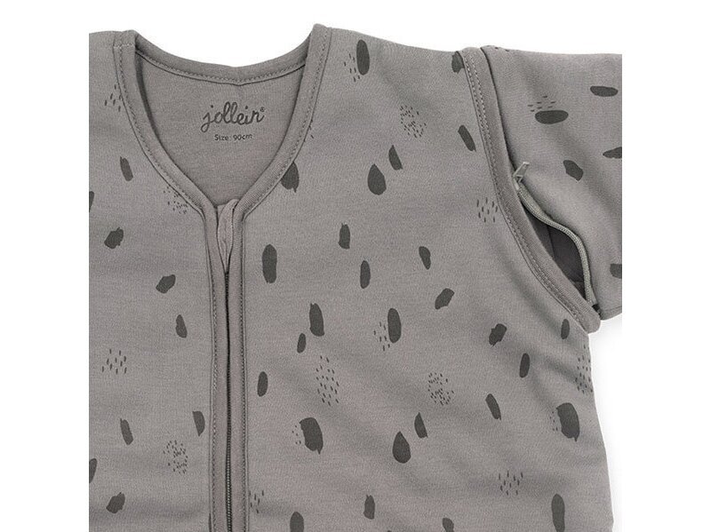 Jollein kūdikio miegmaišis su nusegamomis rankovėmis SPOT Storm Grey 110cm 3 Jollein kūdikio miegmaišis su nusegamomis rankovėmis SPOT Storm Grey 110cm 3