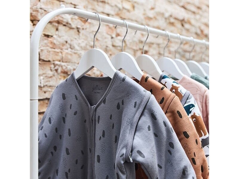 Jollein kūdikio miegmaišis su nusegamomis rankovėmis SPOT Storm Grey 110cm 1 Jollein kūdikio miegmaišis su nusegamomis rankovėmis SPOT Storm Grey 110cm 1