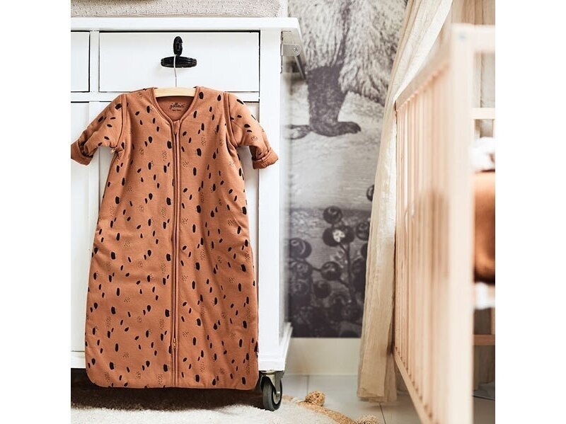 Jollein kūdikio miegmaišis su nusegamomis rankovėmis SPOT Caramel 110cm 2 Jollein kūdikio miegmaišis su nusegamomis rankovėmis SPOT Caramel 110cm 2