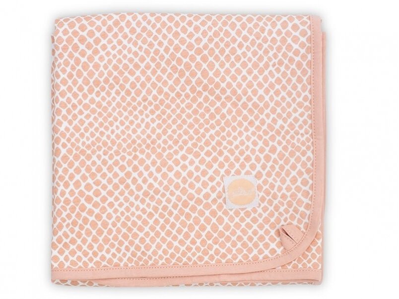 Jollein anklodė lopšiui Snake Pale Pink 75x100 1