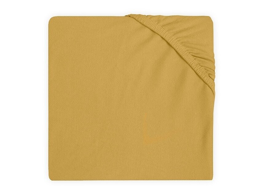 Jollein trikotažinė paklodė su guma Jersey Mustard 40x80 cm Jollein trikotažinė paklodė su guma Jersey Mustard 40x80 cm