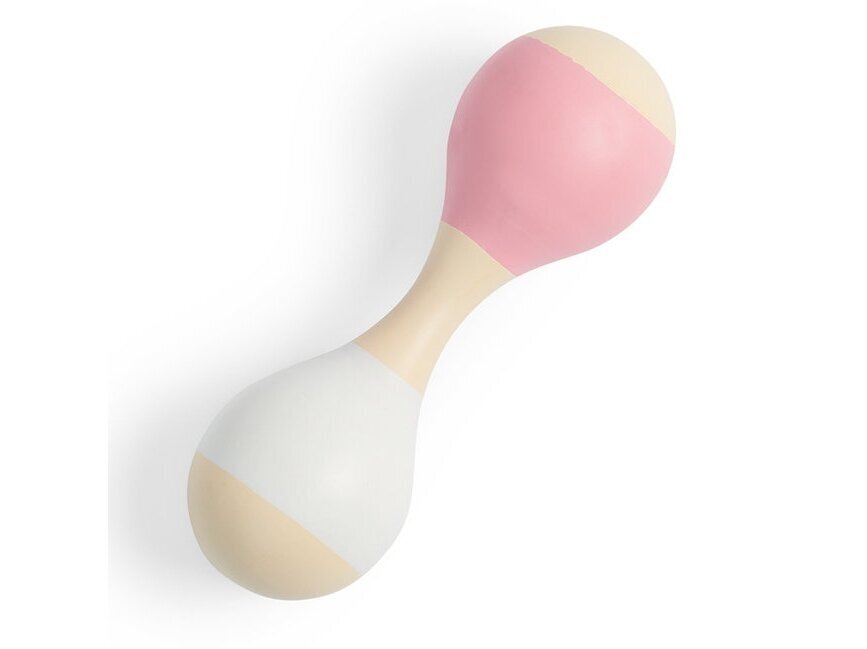 Jollein medinis žaisliukas-barškutis Maracas Pink Jollein medinis žaisliukas-barškutis Maracas Pink