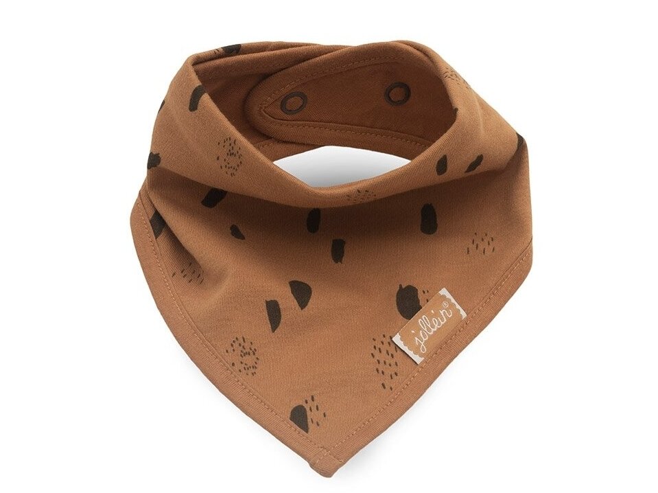 Jollein seilinukas Bandana Spot Storm grey/caramel 2 Jollein seilinukas Bandana Spot Storm grey/caramel 2