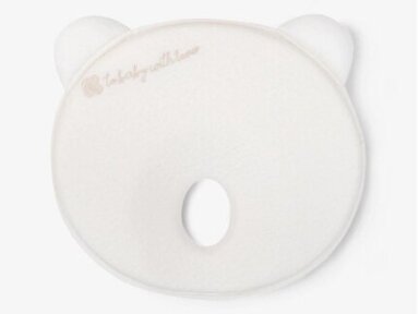 KikkaBoo ergo Bear pagalvė Airknit White
