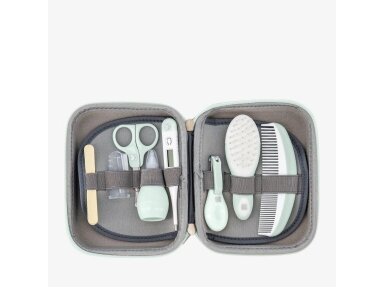 KikkaBoo Grooming set kūdikio priežiūros rinkinys 8 dalių Mint