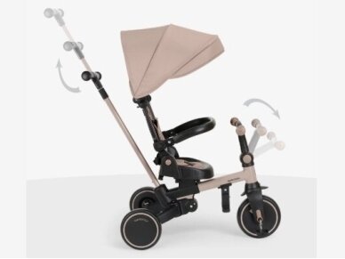 KikkaBoo triratukas 8in1 Aluma Beige 3 KikkaBoo triratukas 8in1 Aluma Beige 3