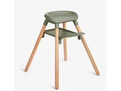 KikkaBoo Woody maitinimo kėdutė 6in1 Army Green 2 KikkaBoo Woody maitinimo kėdutė 6in1 Army Green 2
