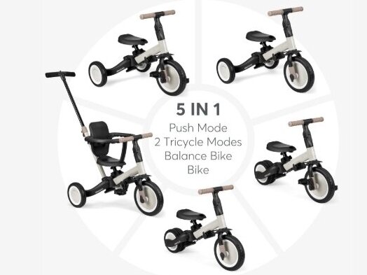 KikkaBoo triratukas 5in1 Flip Black 2