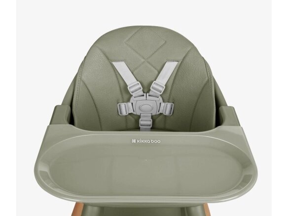 KikkaBoo Woody maitinimo kėdutė 6in1 Army Green 3 KikkaBoo Woody maitinimo kėdutė 6in1 Army Green 3