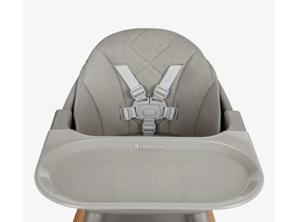 KikkaBoo Woody maitinimo kėdutė 6in1 Grey 3