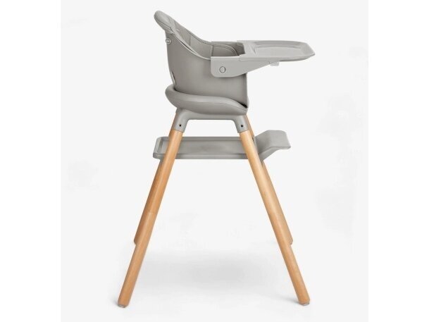 KikkaBoo Woody maitinimo kėdutė 6in1 Grey 1